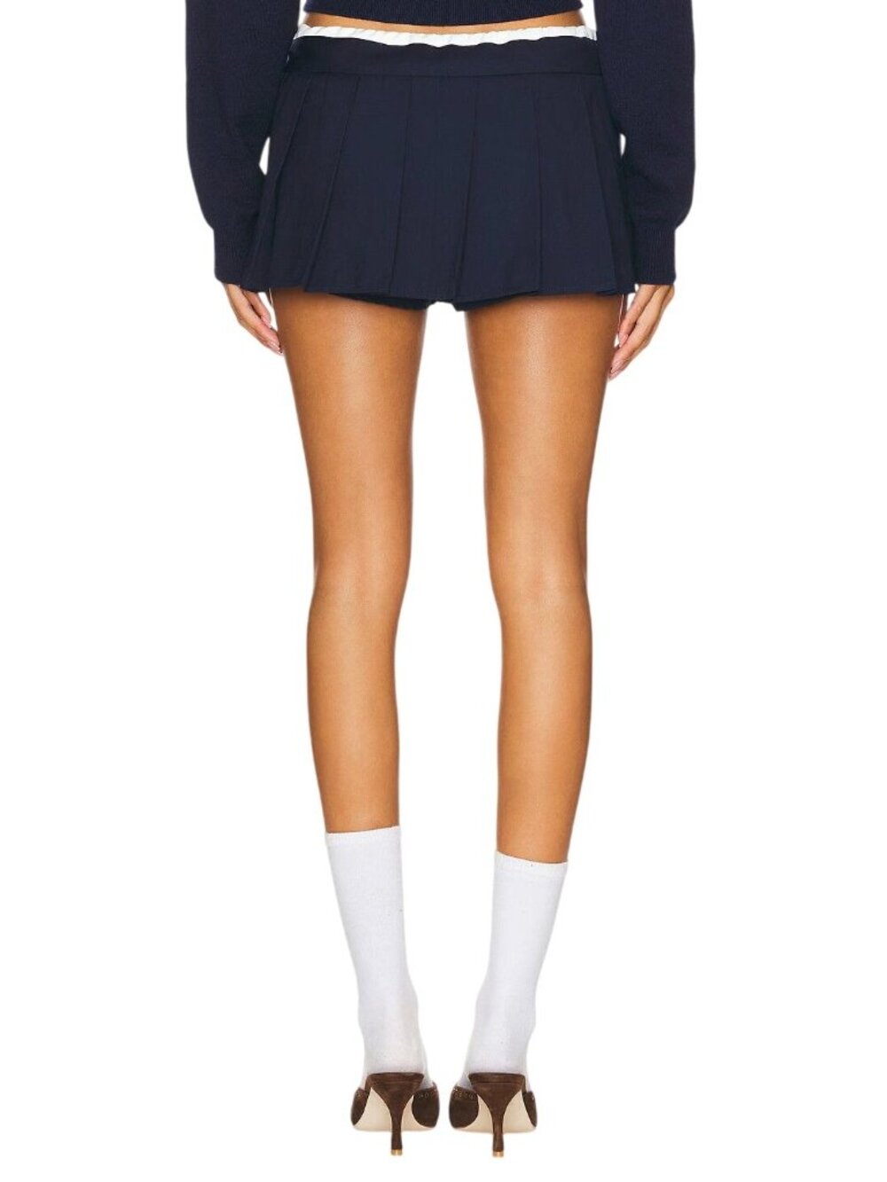 LIONESS Dynasty Mini Skort in Navy Small Womens Shorts Skirt - Picture 2 of 16